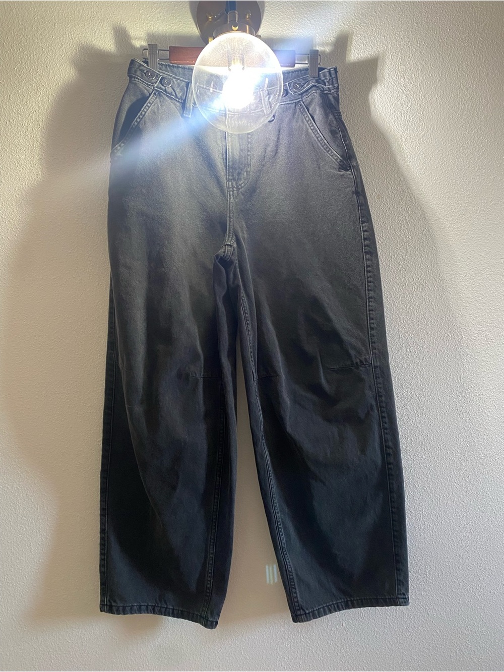Vans Black Denim Barrel Jeans - Size 26